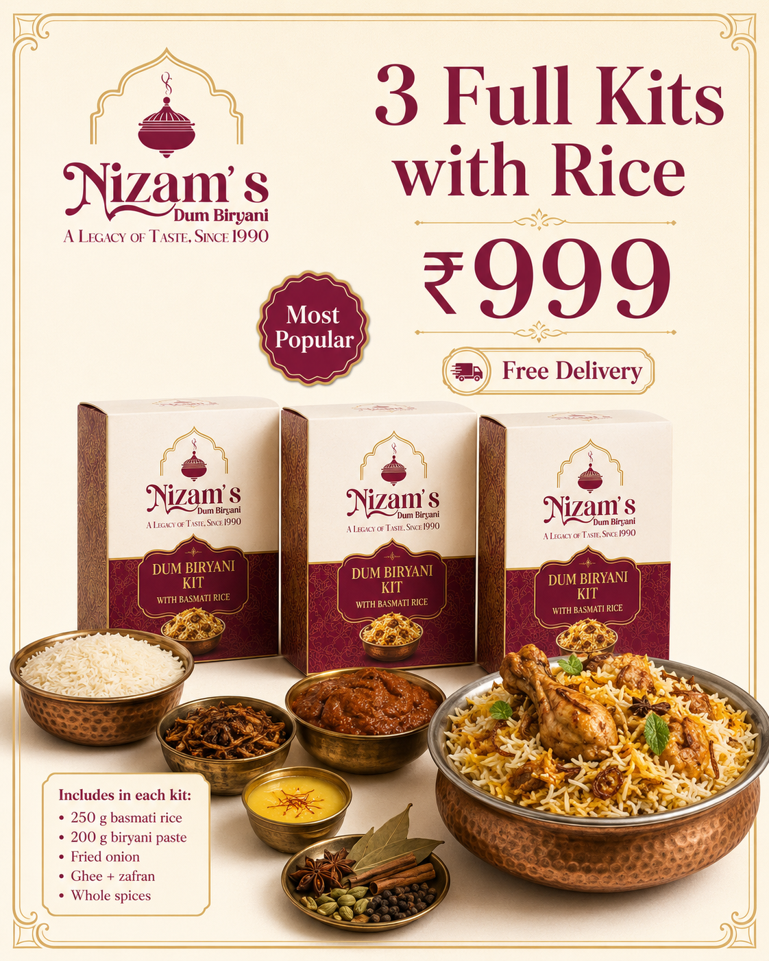 Family Biryani Combo — 6 Full Kits