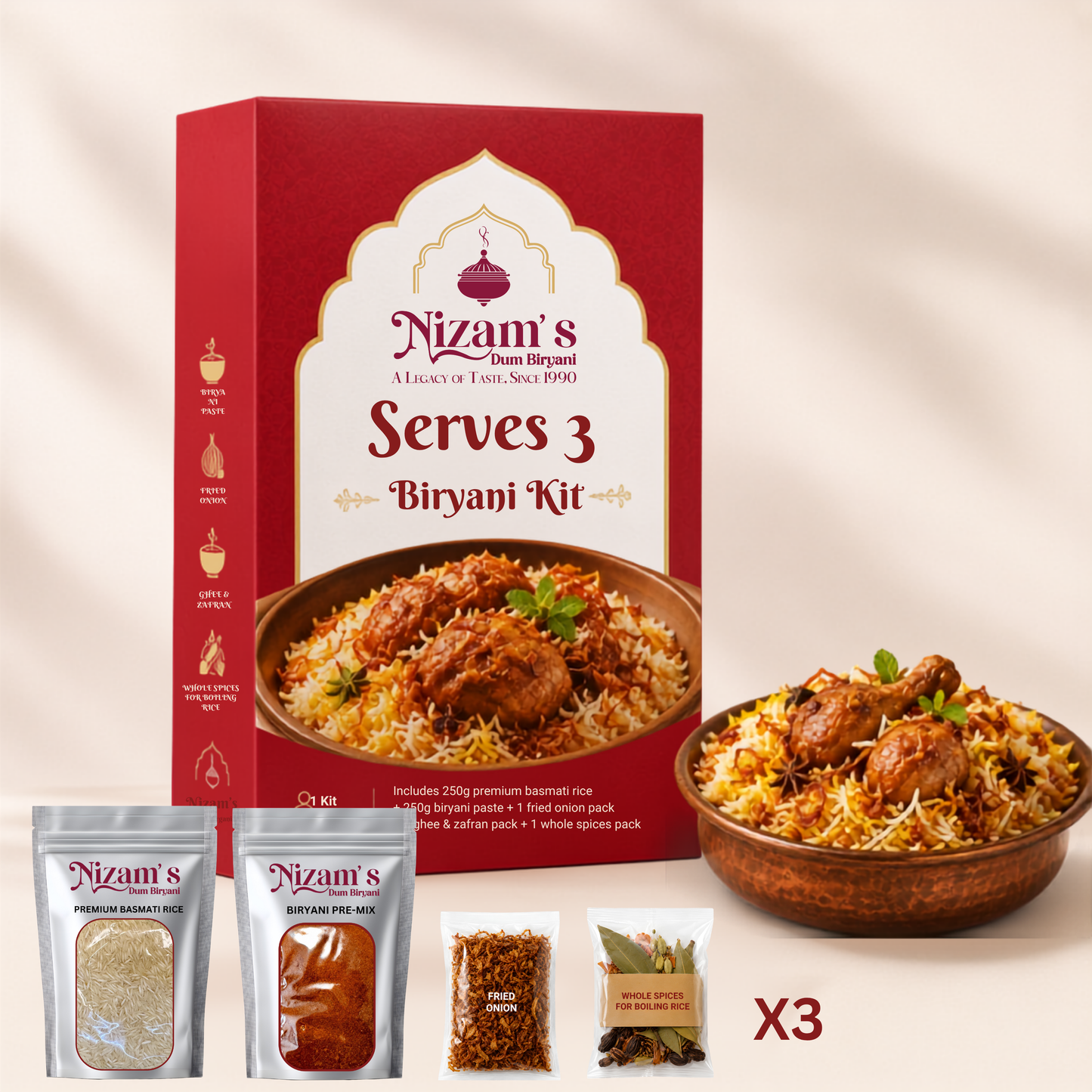 NDB Biryani Kit – Serves 3